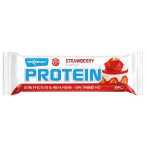 Baton proteic cu capsuni, 60g Max Sport