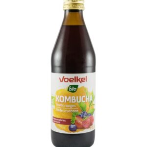 Bautura bio Kombucha cu fructe rosii, 0,33L Voelkel