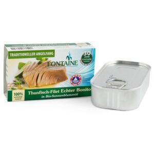 Bonito file de ton in ulei bio de floarea soarelui, 120g Fontaine