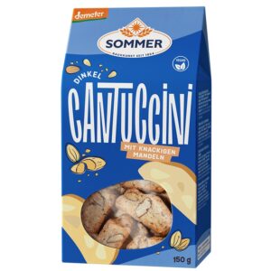 Cantuccini bio crocant din grau spelta cu migdale, demeter 150g Sommer