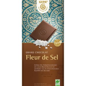 Ciocolata bio cu lapte si sare, 100g Gepa