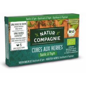 Cuburi bio cu verdeturi, busuioc si cimbru, 8 cuburi Natur Compagnie