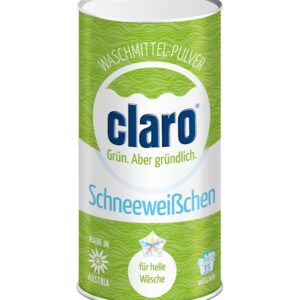 Detergent pulbere ecologica Alba ca Zapada, pentru haine deschise la culoare, 1kg Claro