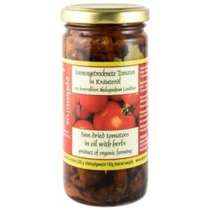 Epikouros - Rosii uscate la soare, in ulei cu ierburi aromatice, BIO, 235 g