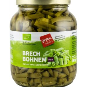 Fasole verde bio, 690g Green Organics