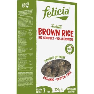 Fusilli din orez integral 250g Felicia