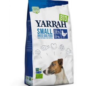 Hrana uscata bio pentru caini talie mica, cu carne de pui, 26% proteina si 17% grasimi, 2kg Yarrah