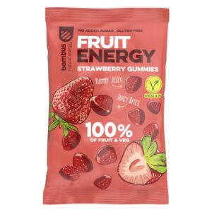 Jeleuri de fructe cu capsuni, 35g Bombus