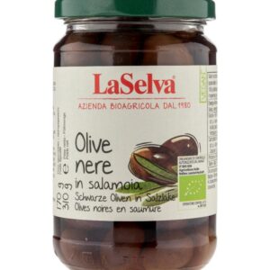 Masline kalamata bio in saramura, 310g LaSelva