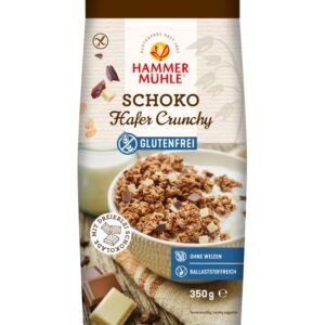 Musli bio crocant din ovaz fara gluten, cu ciocolata, 350g Hammer Muhle