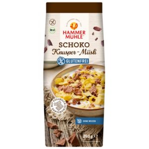 Musli bio fara gluten cu ciocolata, 250g Hammer Muhle