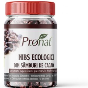 Nibs bio din samburi de cacao, 130g Pronat