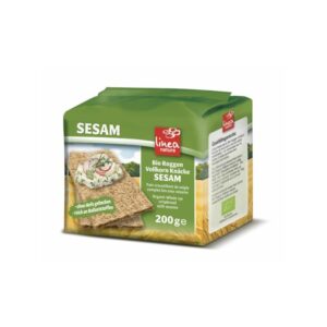 Paine bio crocanta din faina integrala de secara cu susan, 200g Linea Natura