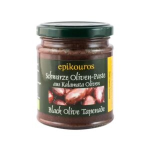 Pasta tapenade din masline Kalamata negre, bio, 190g Epikouros