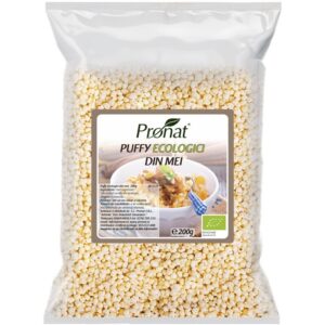 Puffy bio din mei expandat natur, 200g Pronat