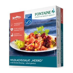 Salata de somon salbatic Mexico in sos de rosii bio, 200g Fontaine