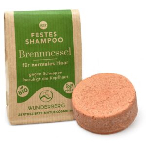 Sampon solid bio cu urzica, 48g Wunderberg