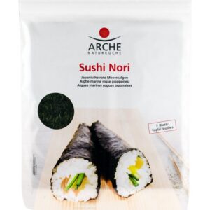 Sushi nori alge marine prajite pentru sushi, 7 foi x 2.4g / 17g Arche