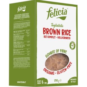 Tagliatelle bio din faina de orez integral, 250g Felicia