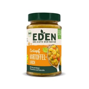 Tocana bio de cartofi și praz, 400g eden