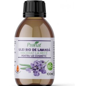 Ulei bio de lavanda, macerat la rece, 100ml Pronat