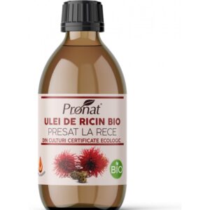 Ulei bio din seminte de ricin presat la rece, 250ml Pronat