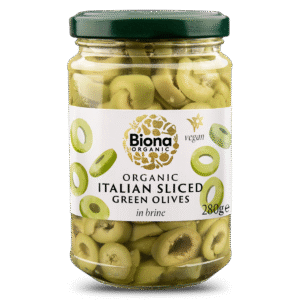 Masline verzi italine feliate in saramura bio 280g Biona